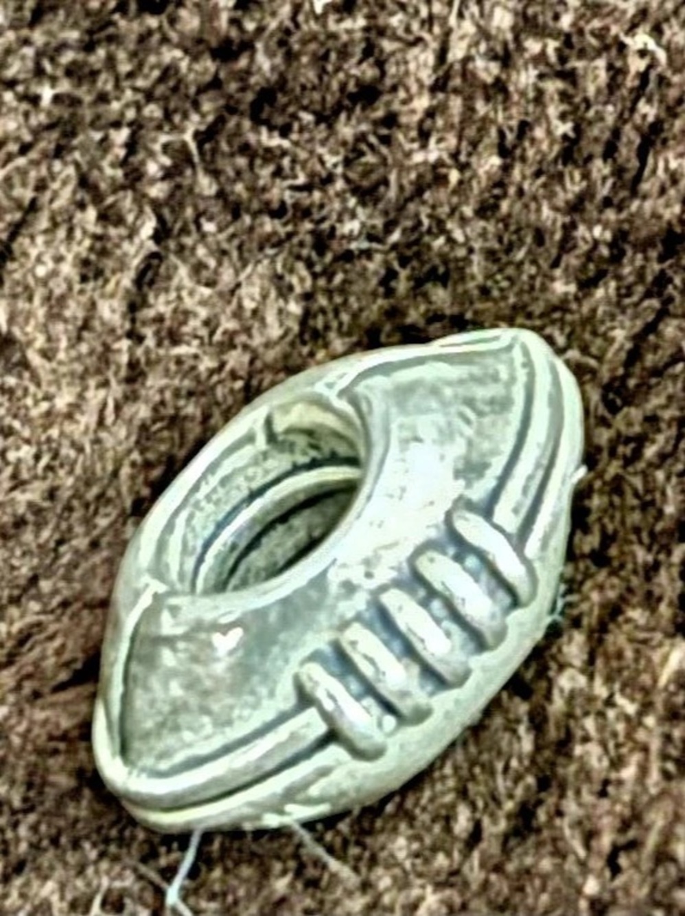 Pandora Sterling Silver Football Sports Bead